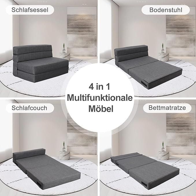Sofas: Doppelte Schlafsofa Gästebett Klappbar Schlafsessel – Neuf avec emballage d'origine à Dörflingen par Nixhub 4