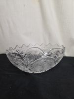 Grosse Glasschale mit Obstmotiv 30 cm guter Zustand