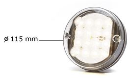 Rücklicht LED Weiss Glas Durchsichtig Anhänger Wohnwagen 12V