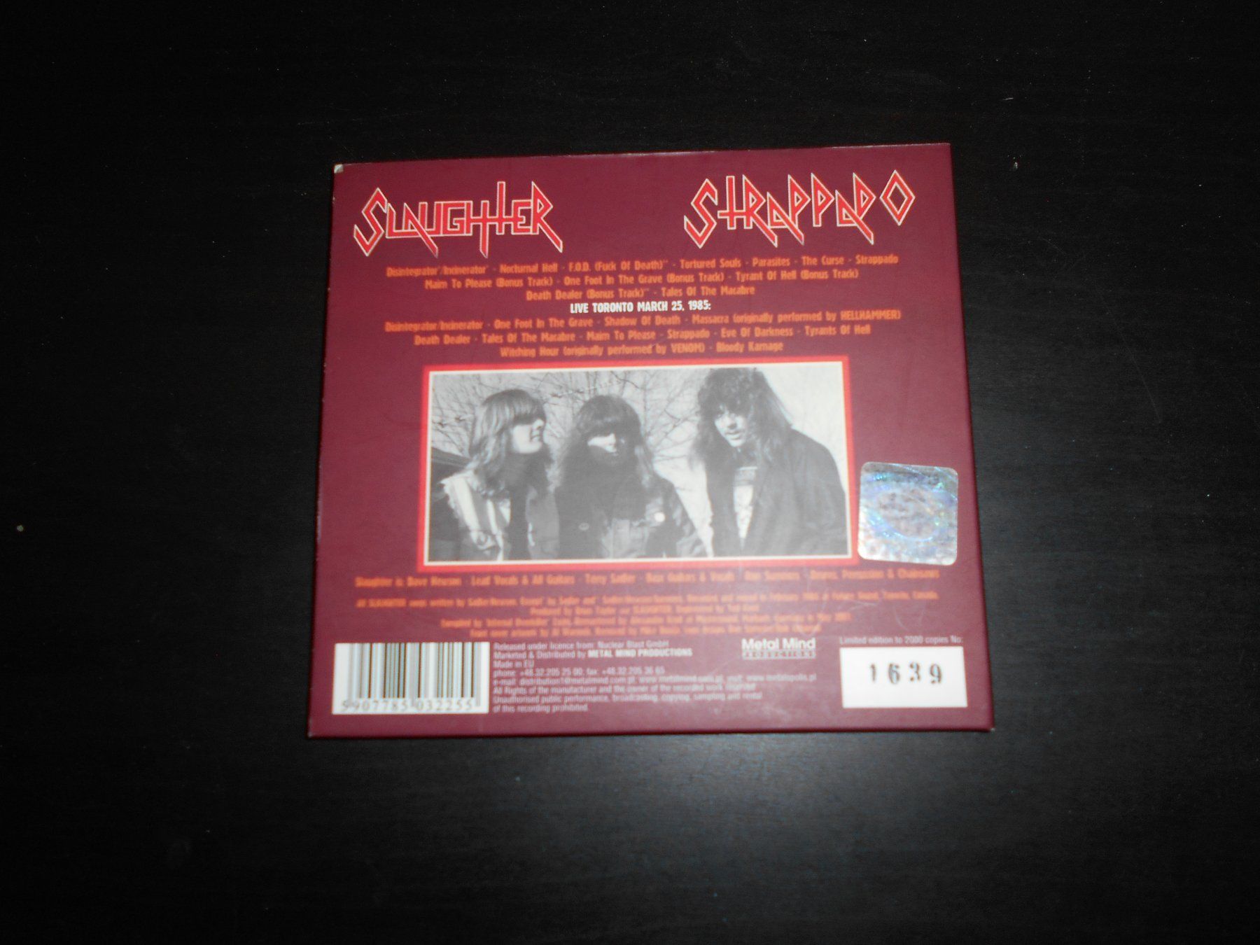 CDs: Slaughter – Strappado / 2008 – D'occasion à Aarberg par witchhunter01 2