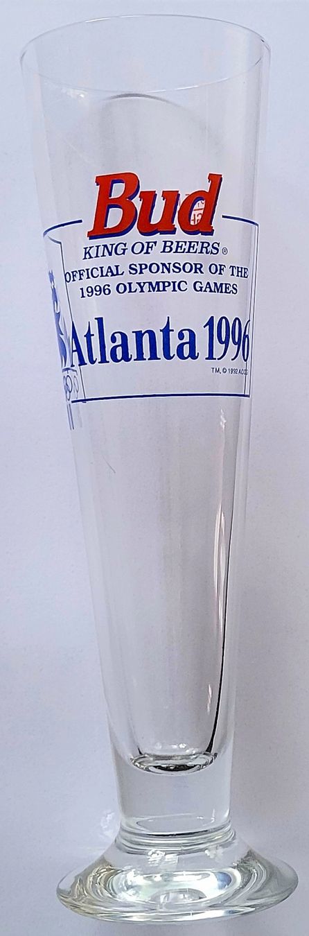 Bicchieri: Verre à bière JO Atlanta 1996 / Bud – Usato da Montet (Glâne) venduto da Koada2