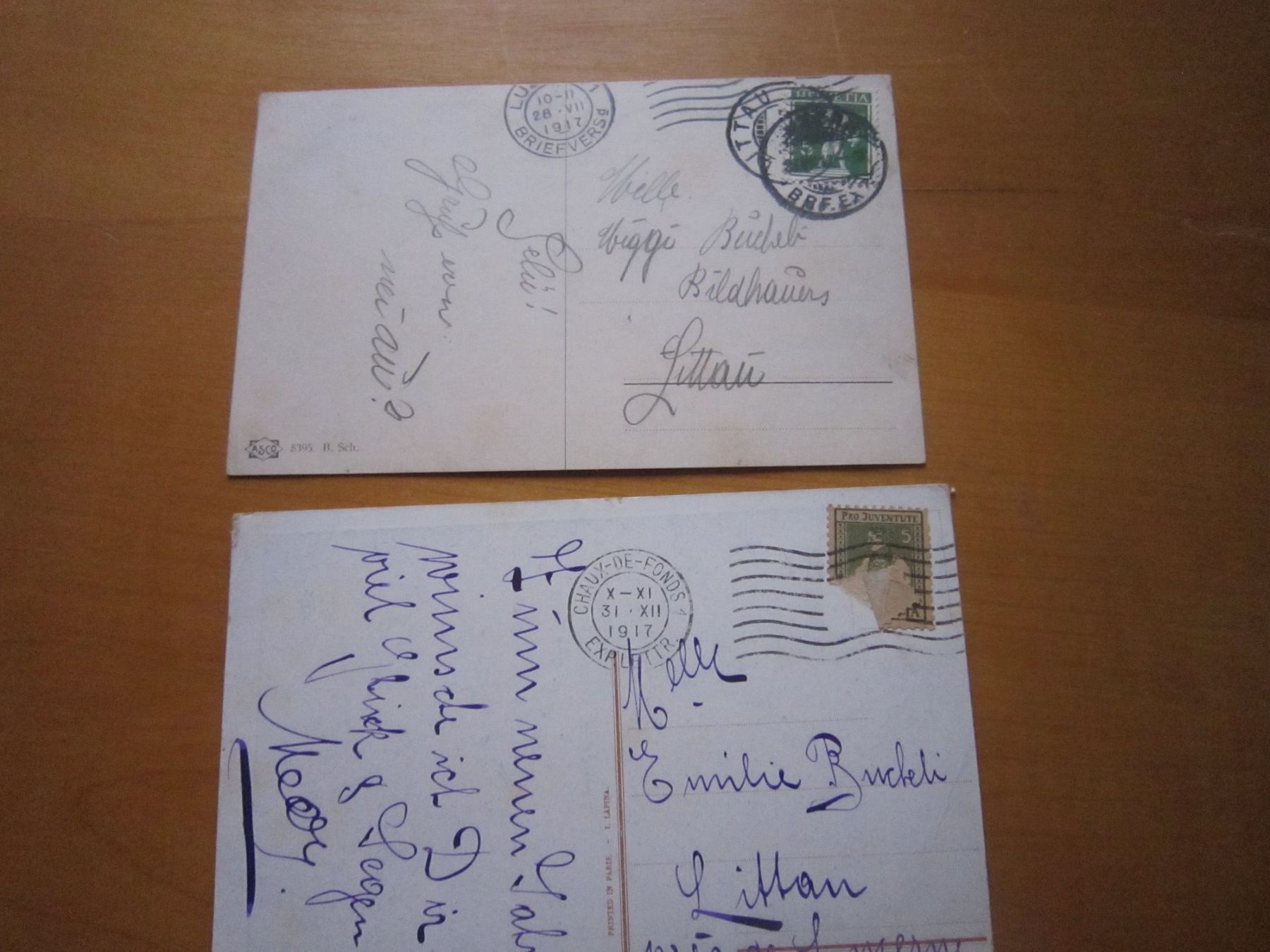 Ansichtskarten: No 14 Postkarten Liebespaar 1917 – Gebraucht aus Gordola von Polentaefung 5