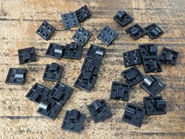 lego 2444 lot de 30 pièces Black Plate, Modified 2 x 2