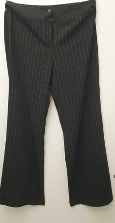 Stoffhose schwarz Nadelstreifen "NeedYou" Gr. 46, elegant ge