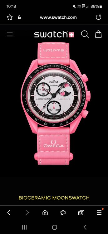 Swatch Orologi: Moonswatch Edition Mission to the pink Omega Rose (Neuf) – Usato da Bursinel venduto da Rolesor 1