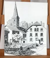 Tuschezeichnung  - Dessin à l'encre de Chine