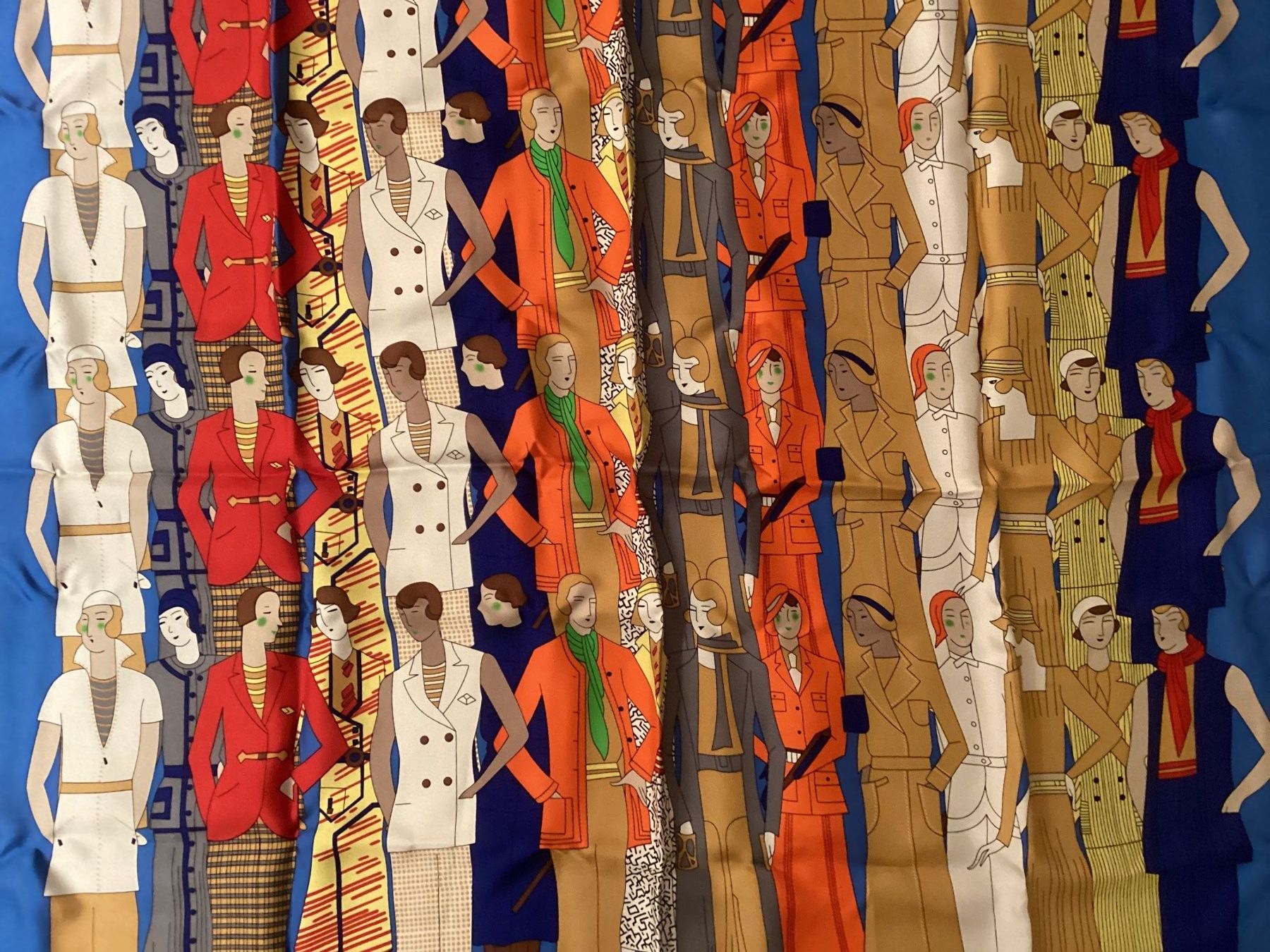 Foulard & Sciarpe: Seidentuch, Art Deco, 100% Seide – Nuovo (secondo la descrizione) da Pfäffikon ZH venduto da JingTunic 1