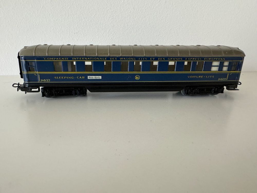 Märklin - sehr alter blauer Sleeping-Car, Blech, 346/3J (H0) | Kaufen ...