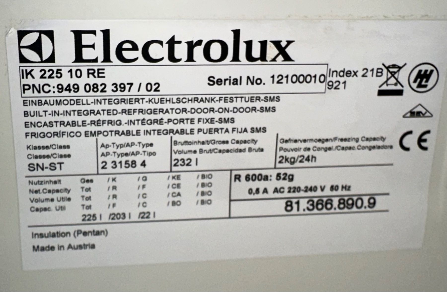 Frigoriferi: Electrolux Kühlschrank – Usato da Pieterlen venduto da kra_s8rv 5