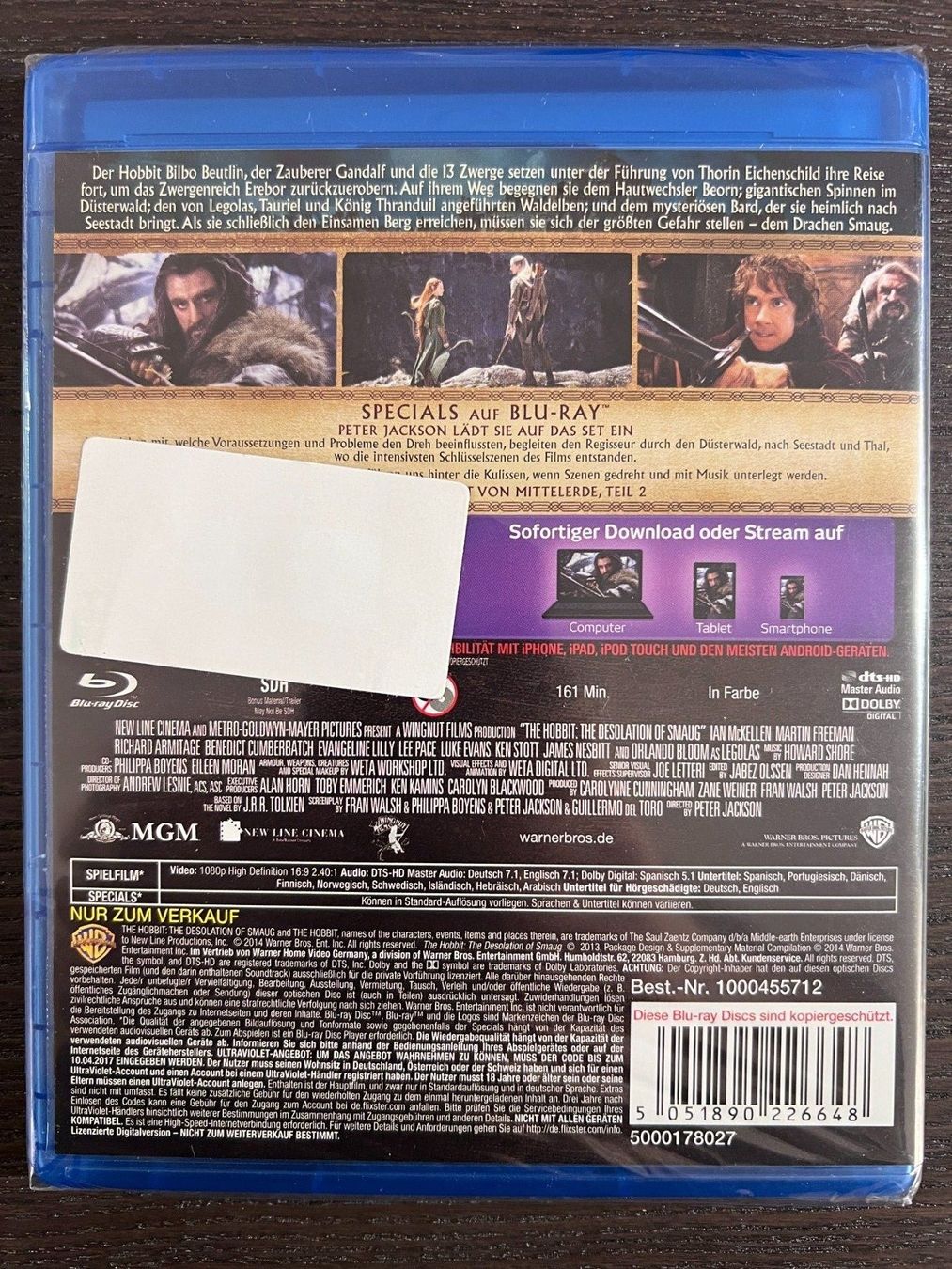 Tutti i DVDs: Der Hobbit - Smaugs Einöde – Nuovo e nell'imballaggio originale da Zürich venduto da Blu-ray_ZH 1