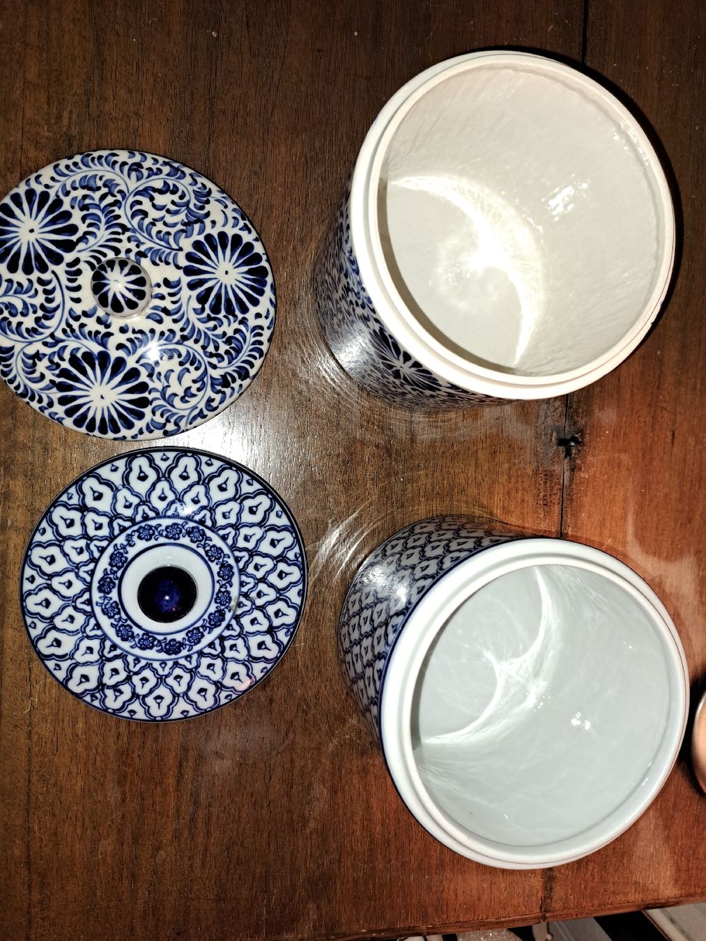 Zuccheriere: Blaue Vintage Vorratsdose mit Deckel, Keramik,  – Usato da Kölliken venduto da Upcycling-by-Mc-TAM 2