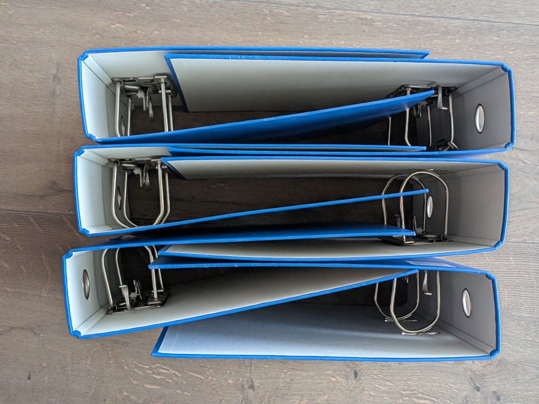 Ordner: 6 Stück BüroLine Ringordner DIN A4 blau – Gebraucht aus Port von gecotom