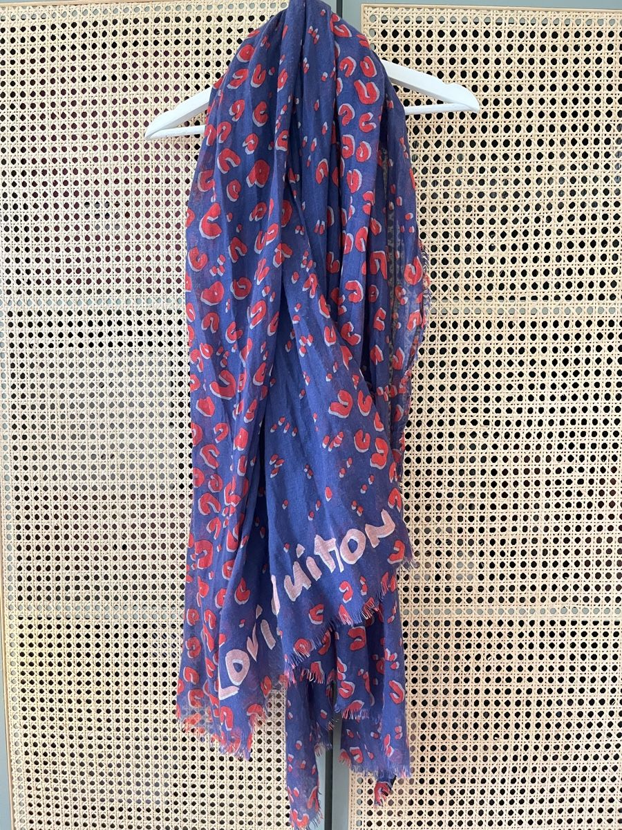 Louis Vuitton Foulard & Sciarpe: LOUIS VUITTON x STEPHEN SPROUSE Schal Leo – Usato da Küsnacht ZH venduto da madrilena77