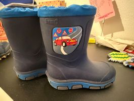Bama Gummistiefel / Regenstiefel blau Auto Motiv Gr. 22