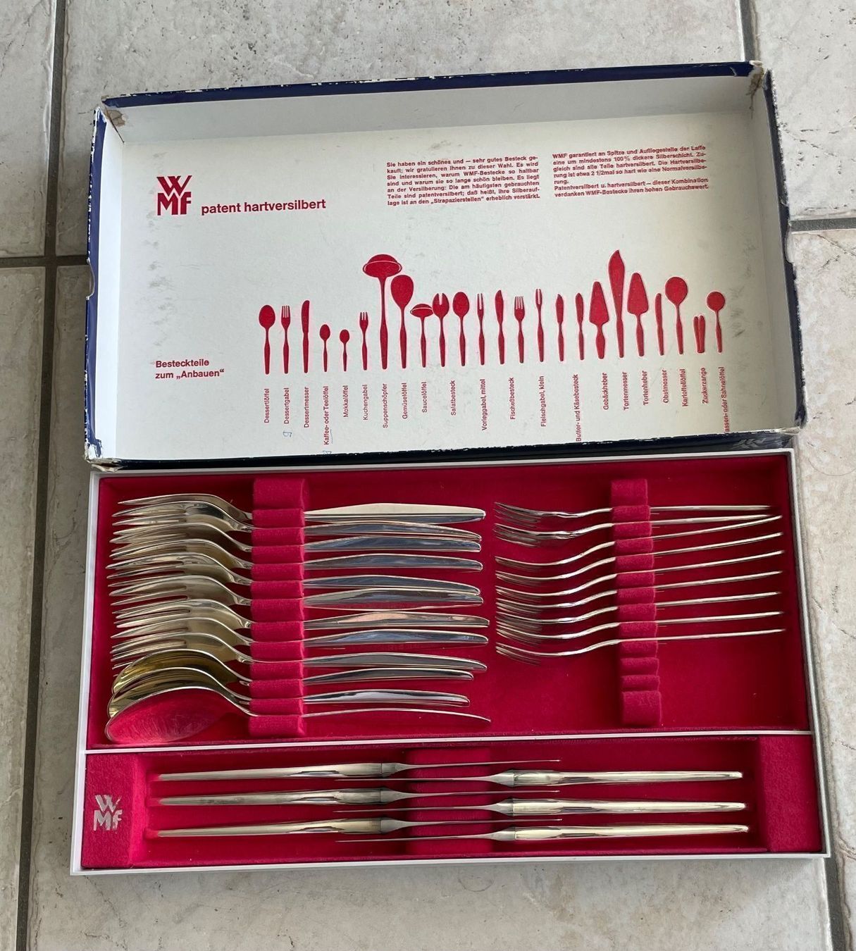 WMF Set di posate: WMF Besteck - patent hartversilbert – Usato da Zürich venduto da Mumpfi9 4