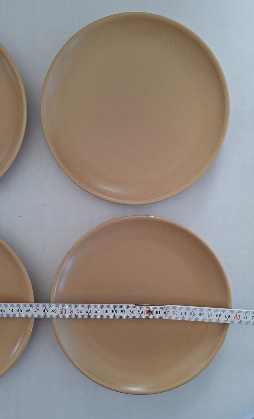 Rössler Piatti: 6 Teller Beige Rössler ? Teller Geschirr Set Vintage Look – Usato da Opfikon venduto da Diversamente 6