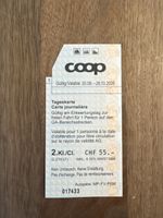 Coop Tageskarte 2. Klasse gültig bis 28. Oktober 2026