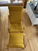 Polster gelb für Ikea Poäng-Sessel