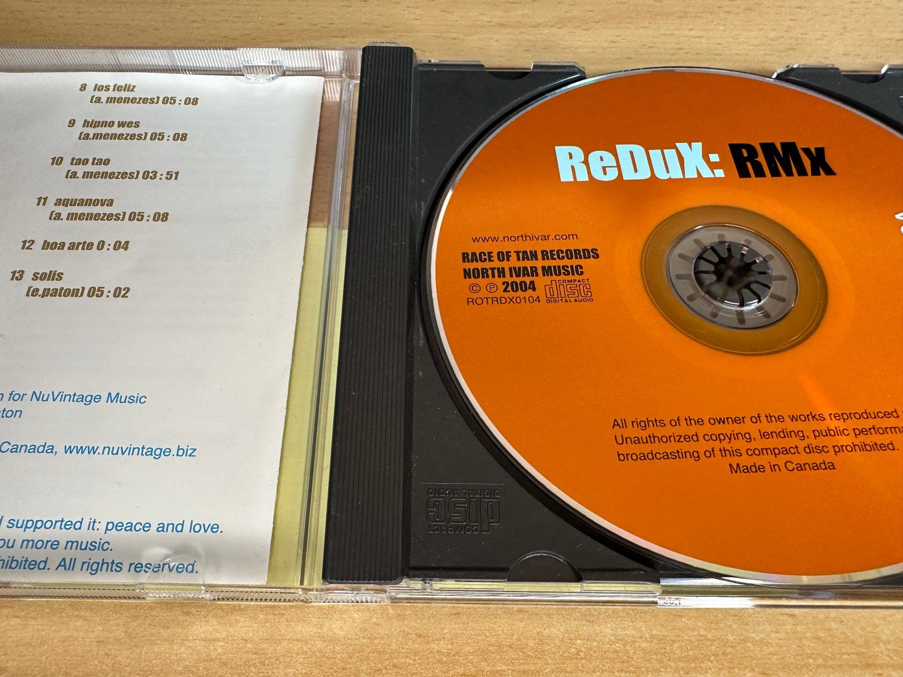 CDs: Redux: RMx Volume 1 – Gebraucht aus Rikon im Tösstal von Alpenmutz 2