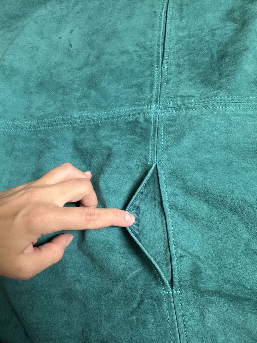 Mango Vestiti: Mango Kleid Echtleder türkis Grösse M  – Usato da Luzern venduto da w.welihodska 4