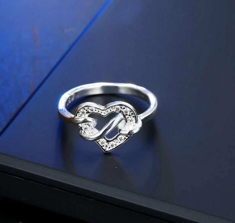 Ringe: Stilvoller Ring Herz,  925 versilbert, Gr. 8 – Neu (gemäss Beschreibung) aus Grenchen von maretop 3