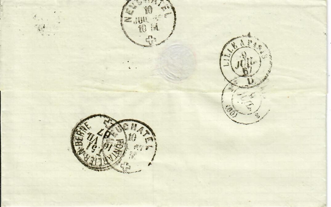 Tutti i francobolli: Brief, Frankreich 1867 – Usato da Hochdorf venduto da Ziegel-16 1