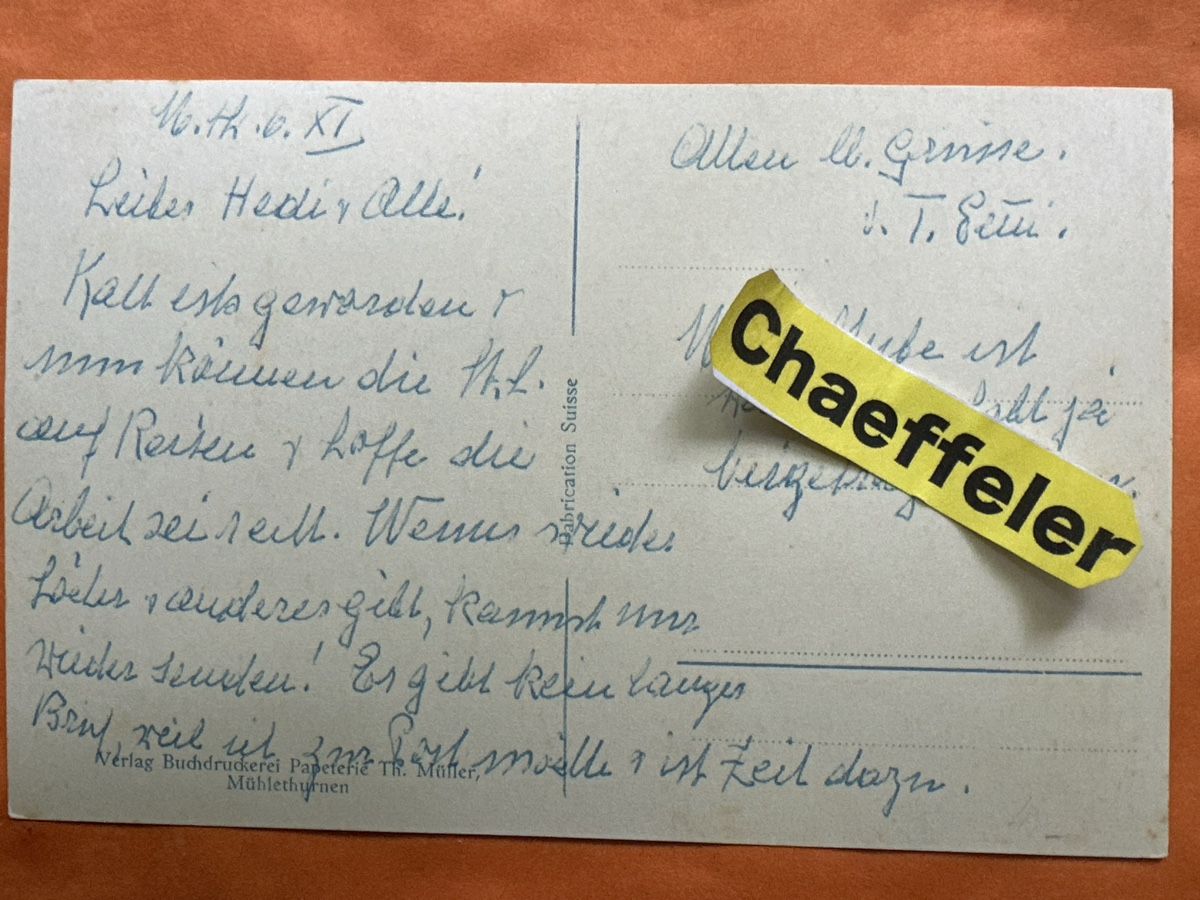 Cartoline postali: Alte Ansichtskarte Kirchenturnen BE, selten – Usato da Zürich venduto da Chaeffeler 1