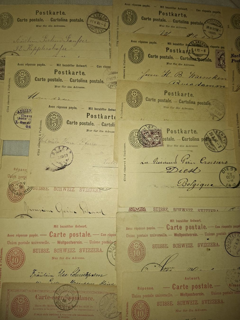 Tutti i francobolli: Lot diverser ganzsachen – Usato da Balgach venduto da SIMEON27 4