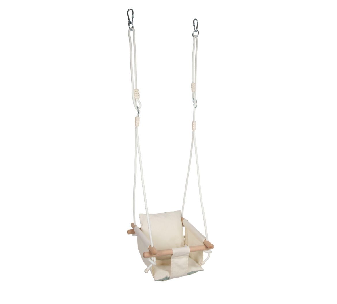 Altre altalene da giardino: Babyschaukel Holz und Stoff Beige – Nuovo (secondo la descrizione) da Pfäffikon ZH venduto da Carmen_hcd