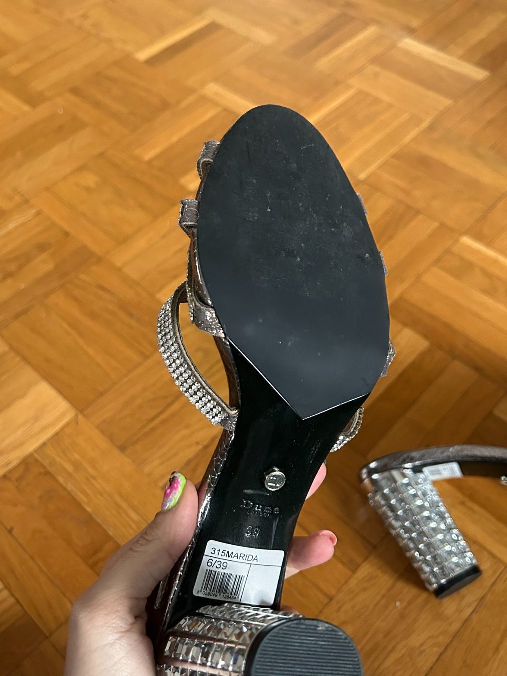 Dune London Scarpe da donna: Sandales à talons strass Dune – Usato da Geneve venduto da Salomevergne 3