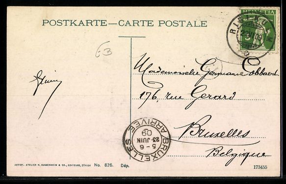 Cartoline postali: Goldau, Station der Arth-Rigi-Bergbahn – Usato da Berlin venduto da bartko-reher 1