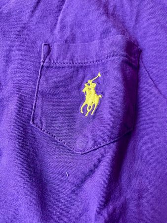 Polo Ralph Lauren Langarmshirt lila/violett mit gelbem Logo