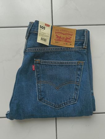 Levi's Jeans 505 blau W34 L30 neu mit Etikett