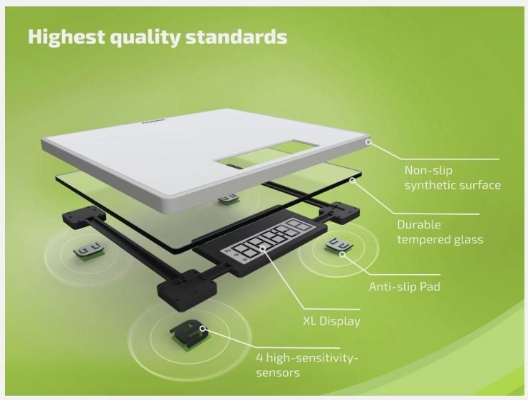 Soehnle Bilance pesapersone: Soehnle Style Sense Safe 100 - Bathroom Scale – Usato da Geneve venduto da mar_h5wp 3