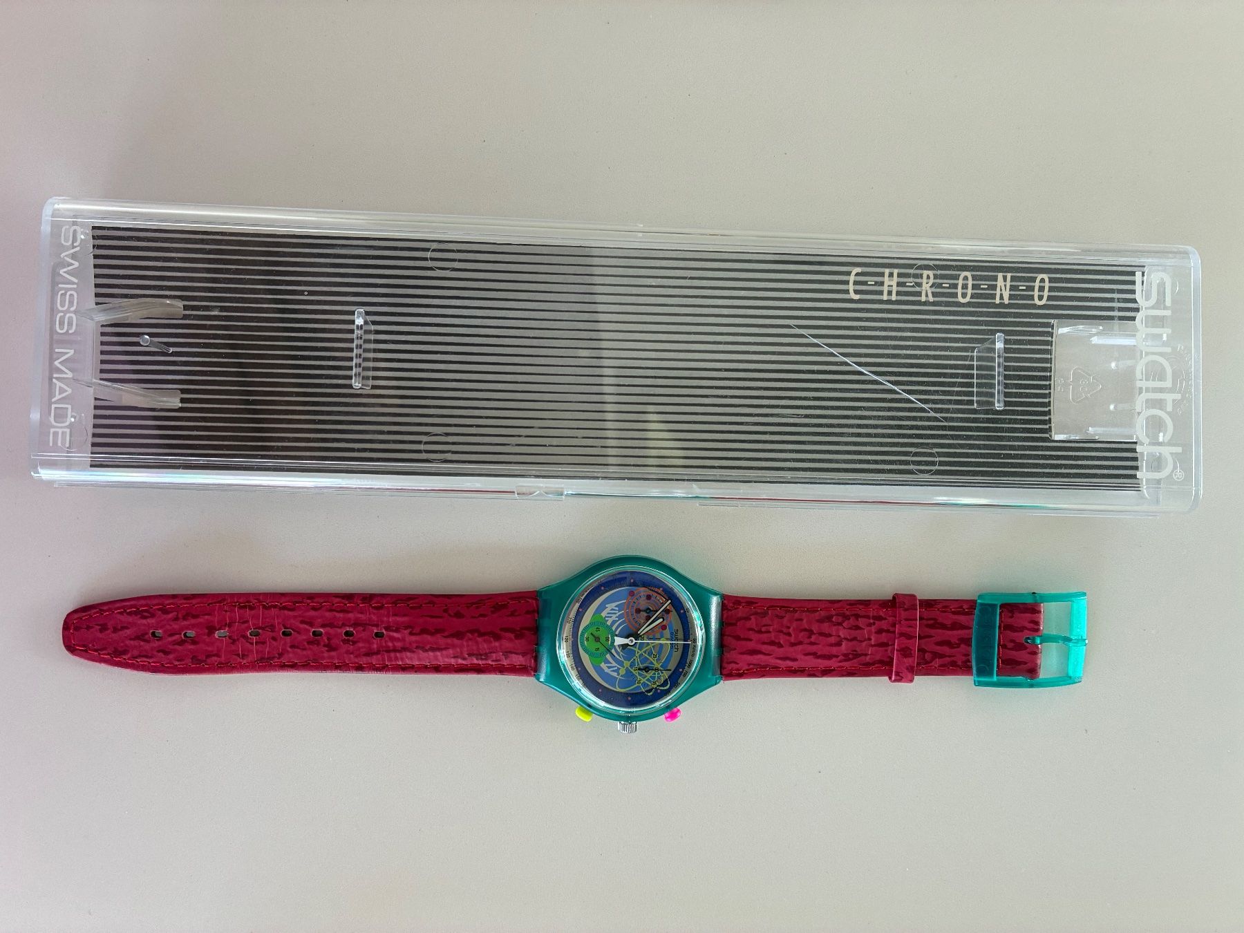 Swatch Orologi: Swatch Uhr CHRONO – Nuovo e nell'imballaggio originale da St. Margarethen TG venduto da Barbie16