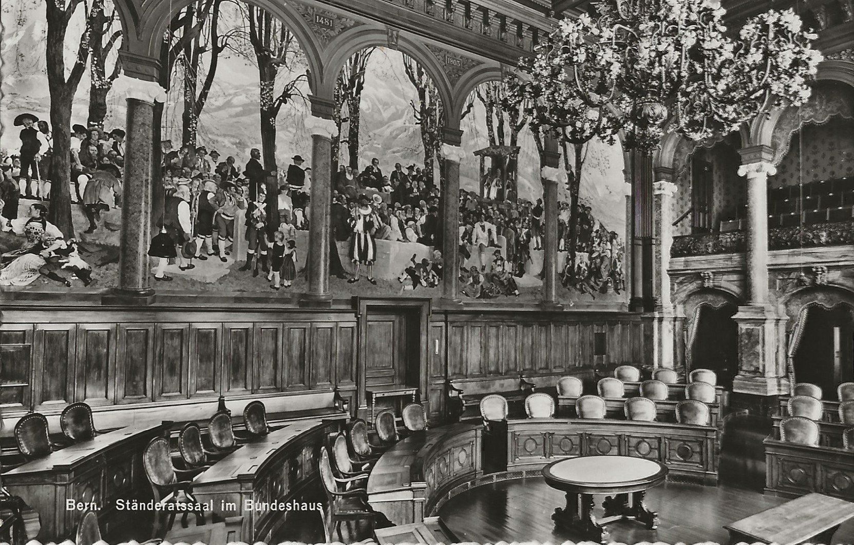 Cartoline postali: Bern,Bundeshaus,Ständeratssaal – Usato da Frauenfeld venduto da Merk52