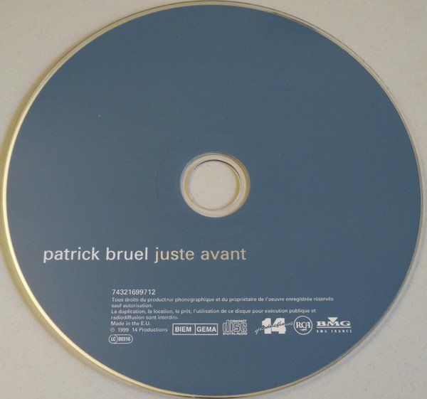 CDs: Patrick Bruel - Just Avant [RCA] – Gebraucht aus Unterbäch von kolbar 2