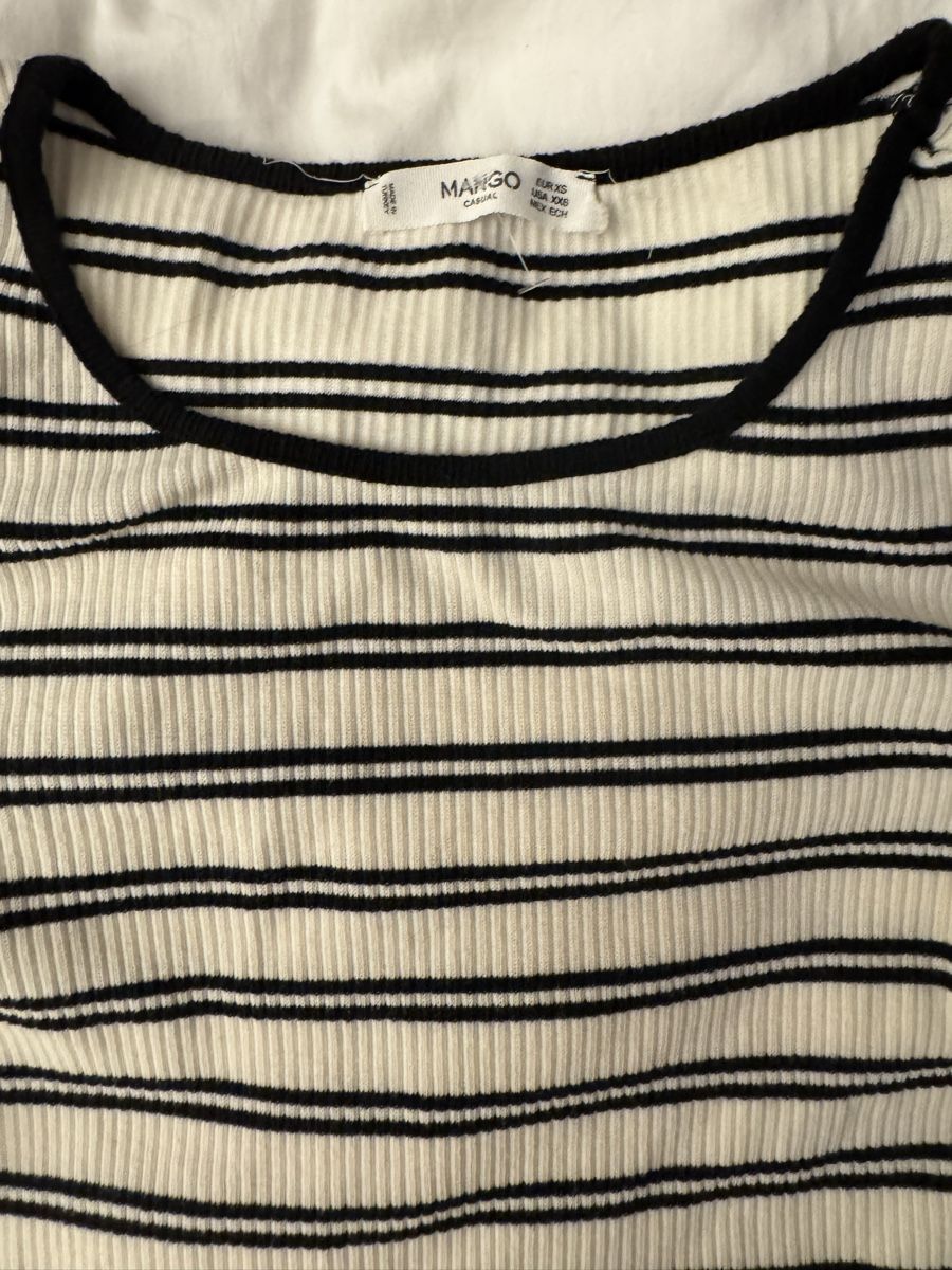 Mango Vestiti: Robe Mango rayée épaules dénudées - Taille XS – Usato da Vandoeuvres venduto da Zoccoli11 4
