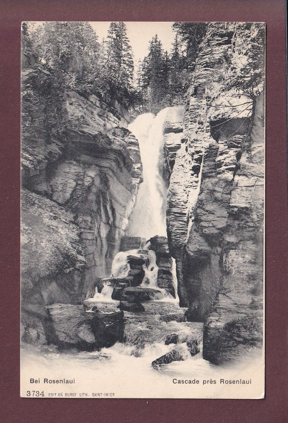Cartoline postali: ROSENLAUI - Fall – Usato da Pully venduto da nicecards
