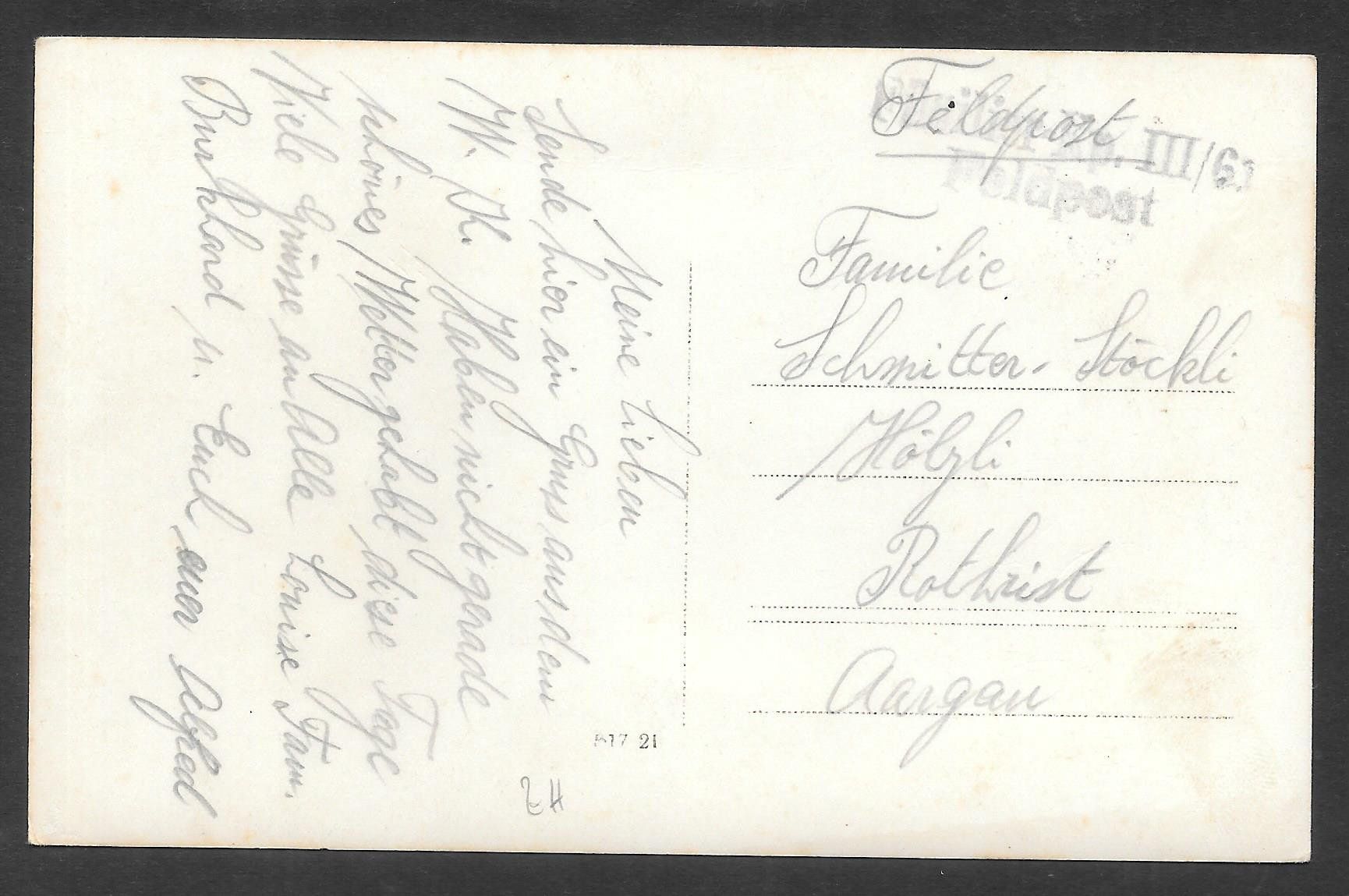 Cartoline postali: Unterschlatt Dorfansicht Feldpoststempel – Usato da Olten venduto da clotaldi 1