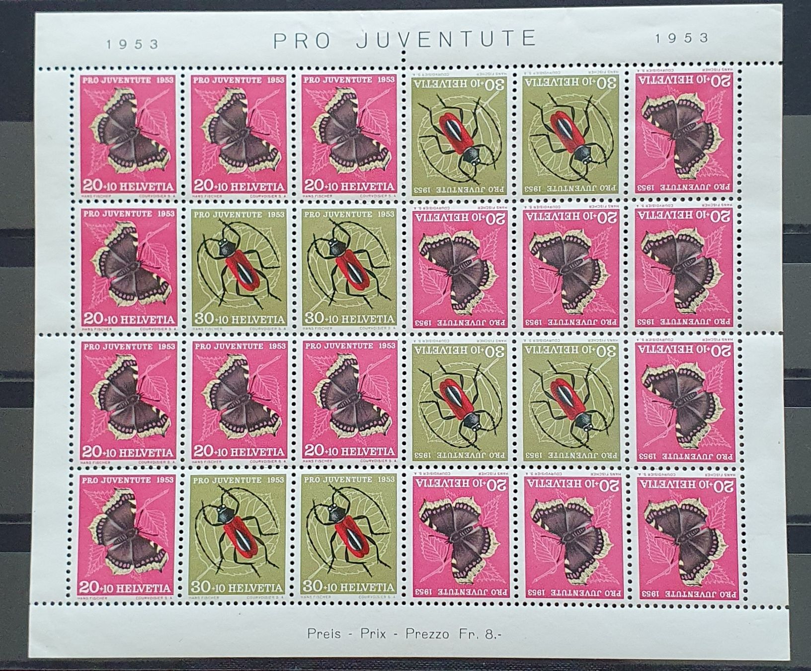 Tutti i francobolli: SBK JOZ41 Kehrdruckbogen postfrisch – Nuovo (secondo la descrizione) da Kreuzlingen venduto da Rschweiz1