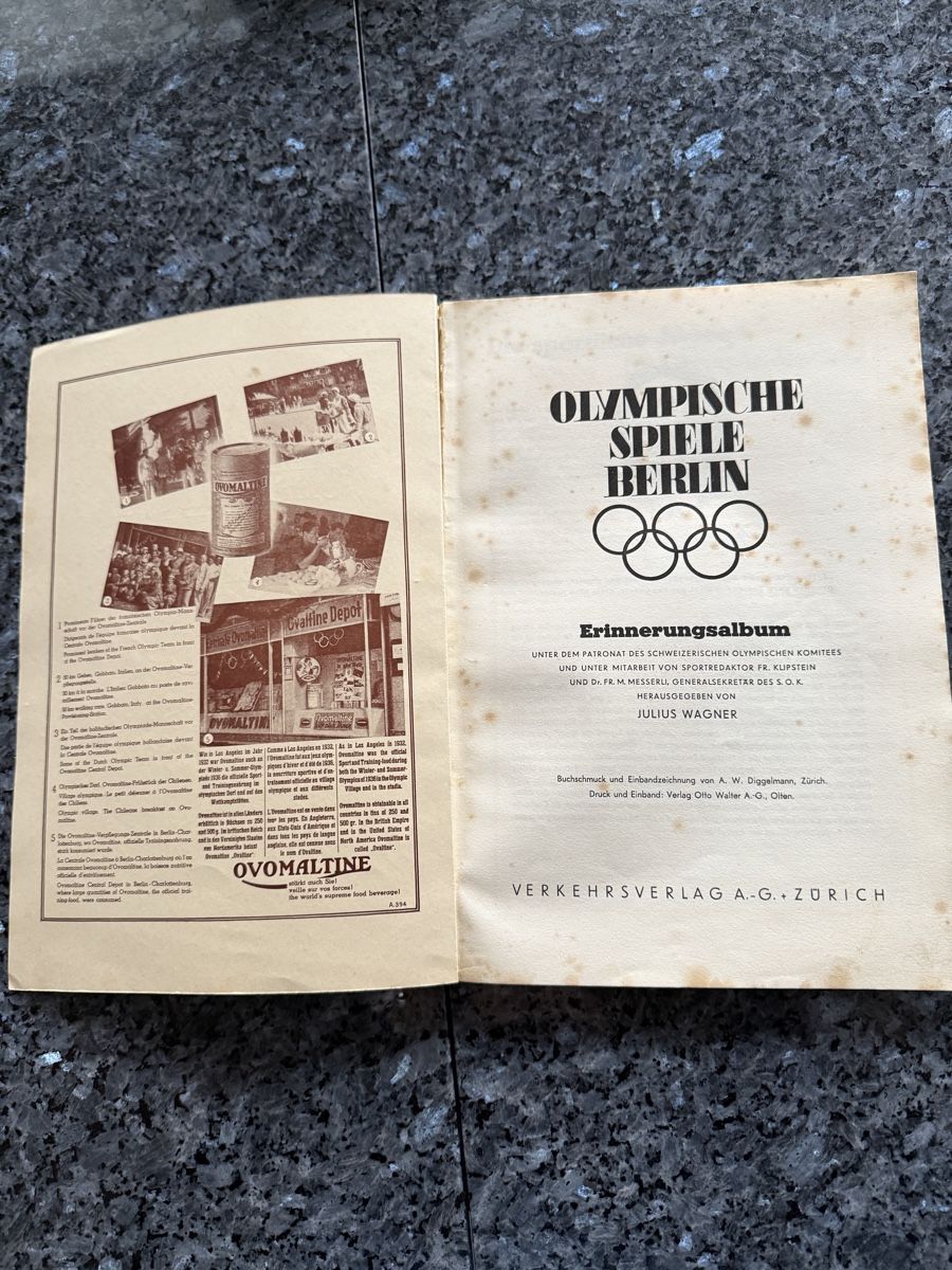 Album: Olympia Erinnerungsalbum 1936 – Usato da Jegenstorf venduto da reisen07 1