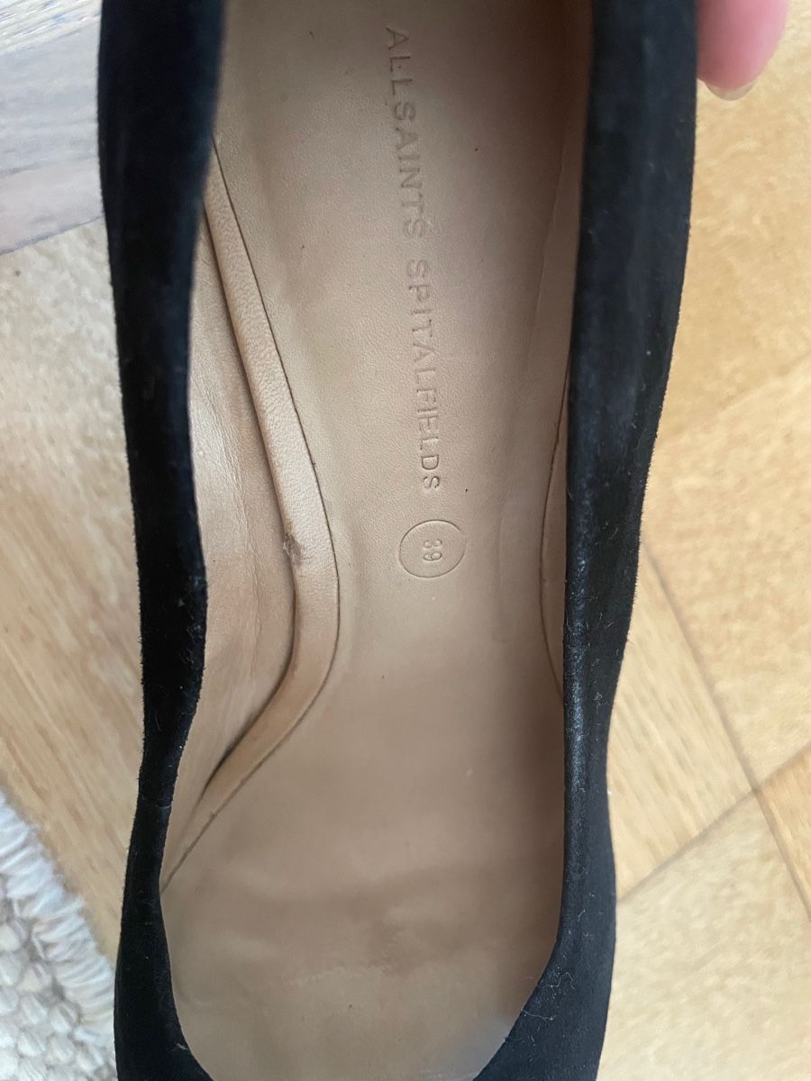 Allsaints Scarpe da donna: All Saints Spitalfields Black Wedge Heel - Size 39 – Usato da Basel venduto da inaugural 4