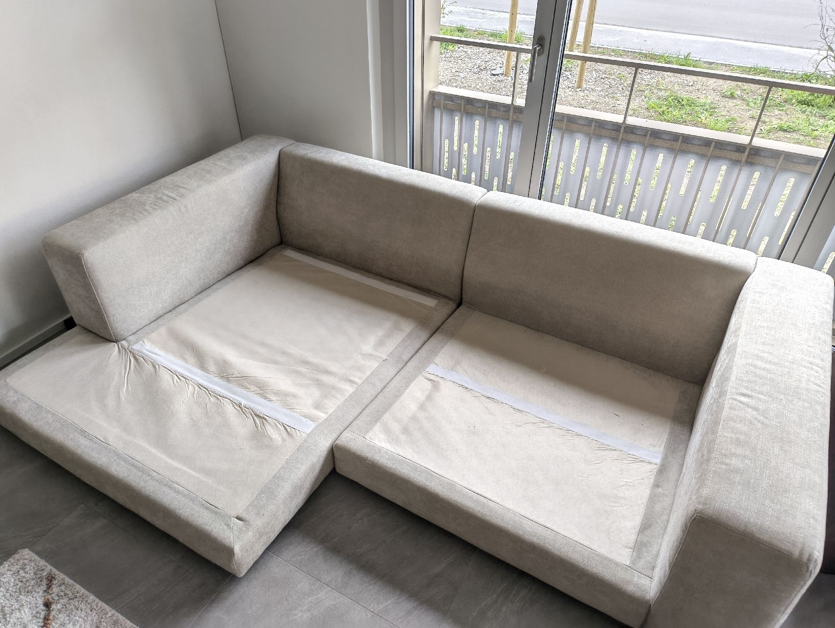 Sofas: Ecksofa beige aus Stoff – Gebraucht aus Zürich von pek_2rlp 4