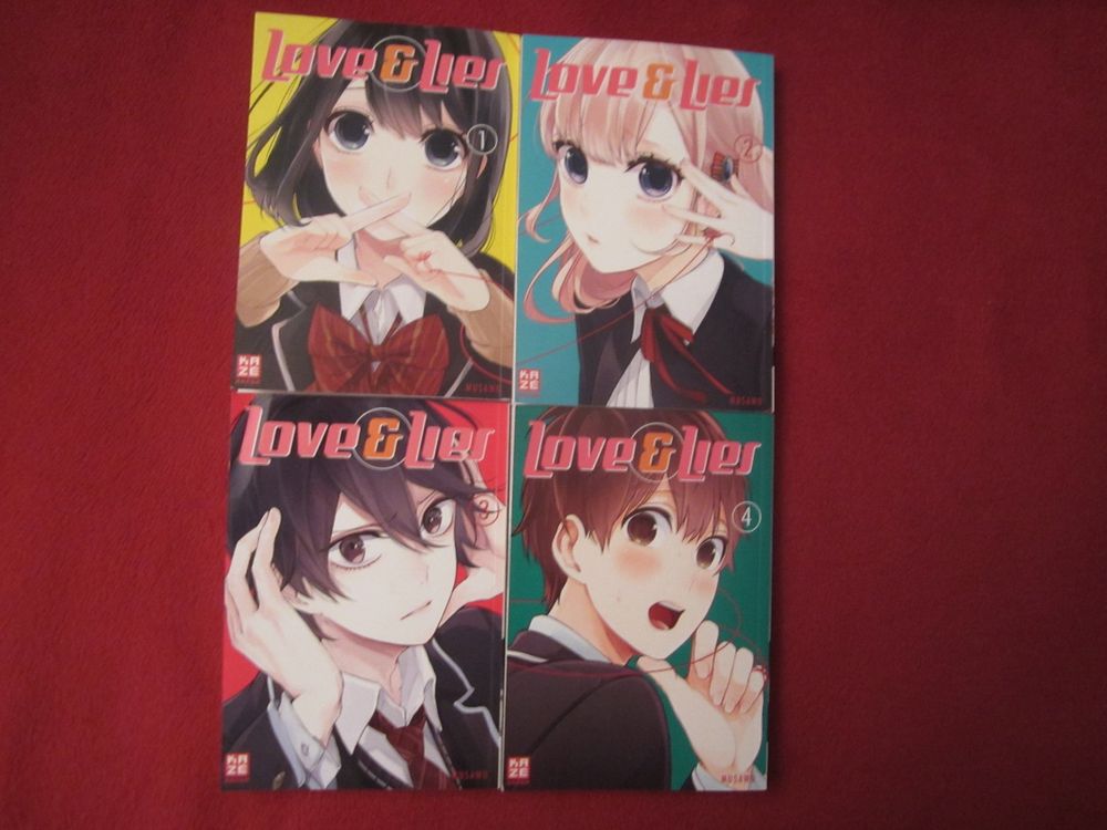 Fumetti: MANGA COMIC: LOVE+LIES !! BAND 1 BIS 4(MUSAWO)JAHR 2016 – Usato da Volketswil venduto da nemo2000