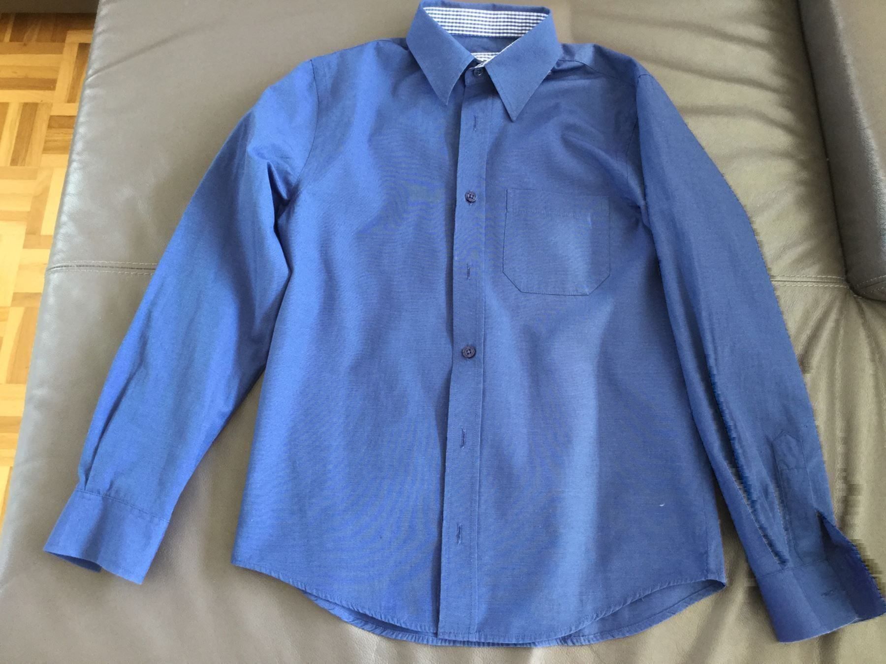 Camicie, T-shirt & Polo: langarm Hemd helles dunkel blau – Usato da Horw venduto da Benny017