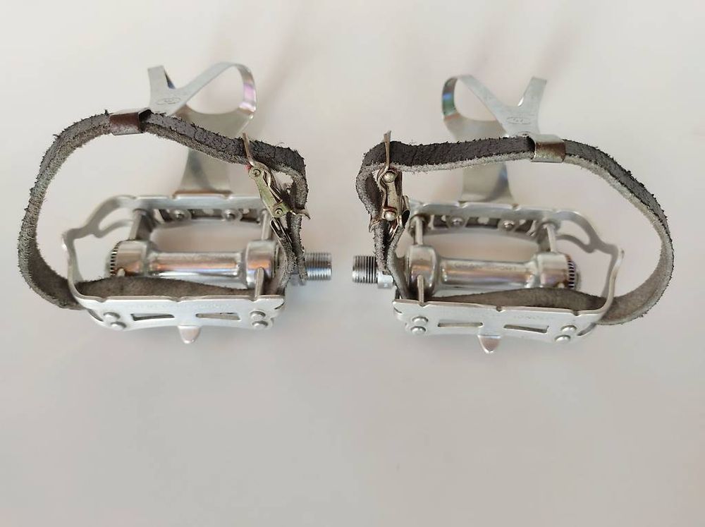 CAMPAGNOLO GRAN SPORT PLATFORM PEDALS 9/16 SILVER 362 GRAMS