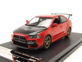 Mitsubishi Lancer EVO X 2011 RHD rot met. / schwarz     1:43