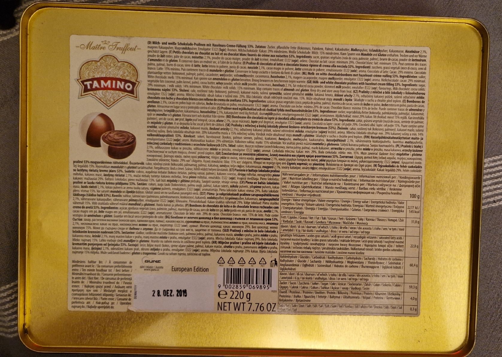 Altre Stoviglie: Praliné-Blechdose mit Paris-Motiven – Usato da Oberengstringen venduto da Asteroid56 1