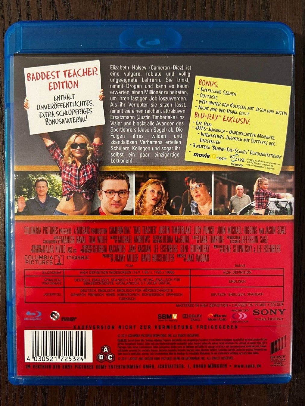 Tutti i DVDs: Bad Teacher – Usato da Zürich venduto da Blu-ray_ZH 1